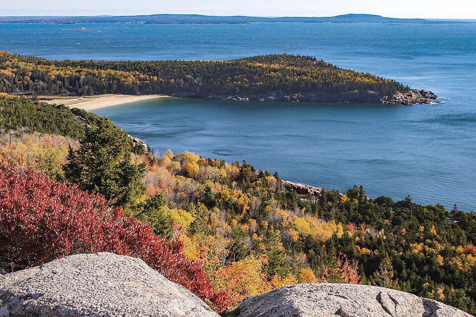 File:Acadia National Park, Sand Beach Cove and Great Head from Gorham Mountain.jpg