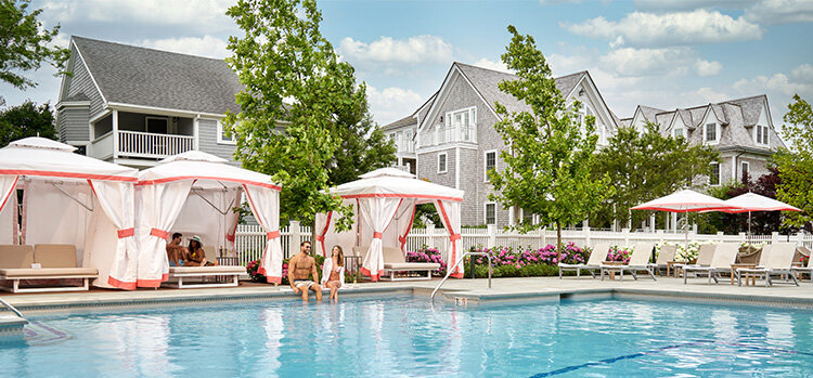 Grab a drink and cool off at the hotel pool at Harbor View Hotel .