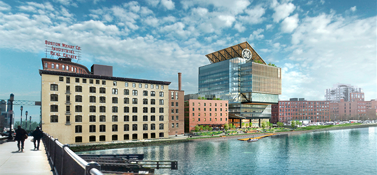 General Electric Boston Headquarters Rendering Photo credit: General Electric, 96 Normal 0 false false false EN-US X-NONE X-NONE /* Style Definitions */ table.MsoNormalTable {mso-style-name:"Table Normal"; mso-tstyle-rowband-size:0; mso-tstyle-colband-size:0; mso-style-noshow:yes; mso-style-priority:99; mso-style-parent:""; mso-padding-alt:0in 5.4pt 0in 5.4pt; mso-para-margin:0in; mso-para-margin-bottom:.0001pt; mso-pagination:widow-orphan; font-size:12.0pt; font-family:Calibri; mso-ascii-font-family:Calibri; mso-ascii-theme-font:minor-latin; mso-hansi-font-family:Calibri; mso-hansi-theme-font:minor-latin;} © Gensler